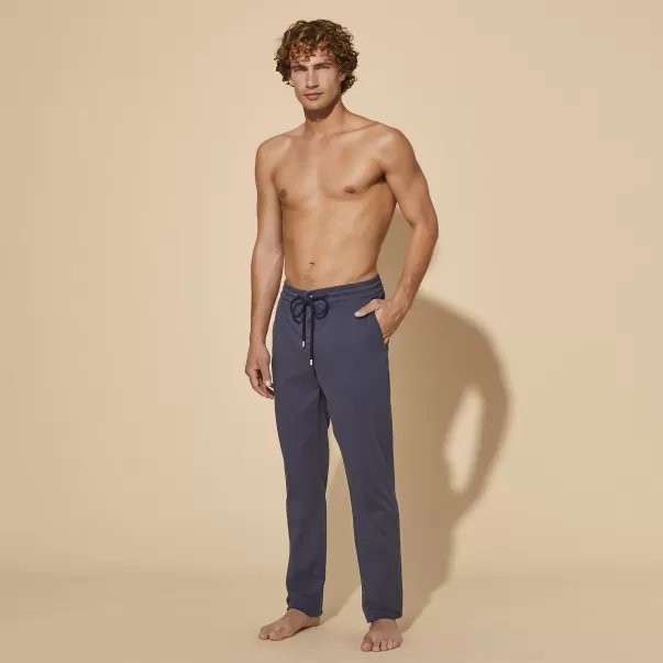 Pantaloni Uomo Vilebrequin Punto Vendita Blu Marine / Blu Pantaloni Jogger Uomo In Cotone E Modal