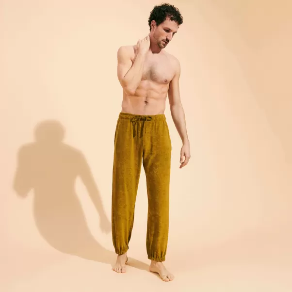 Vilebrequin Corteccia / Beige Uomo Pantaloni Pantaloni Unisex In Spugna Tinta Unita Quantità