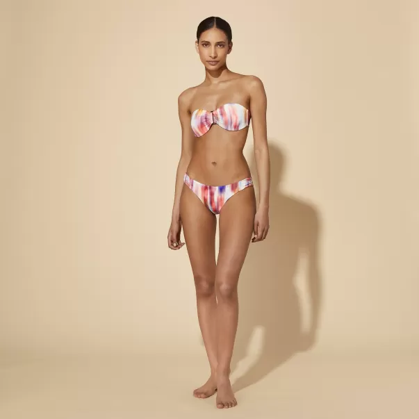 Women Bandeau Bikini Top Ikat Flowers Vilebrequin Prestigioso Multicolore / Multi Donna Bikini