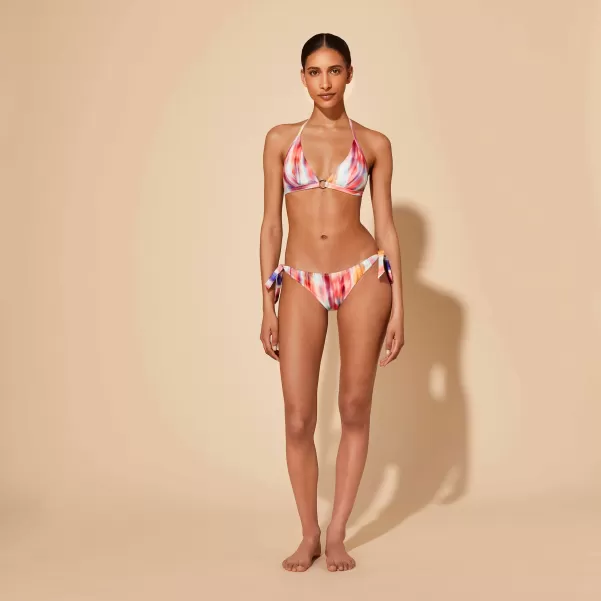 Impeccabile Top Bikini Donna All'americana Ikat Flowers Vilebrequin Bikini Multicolore / Multi Donna