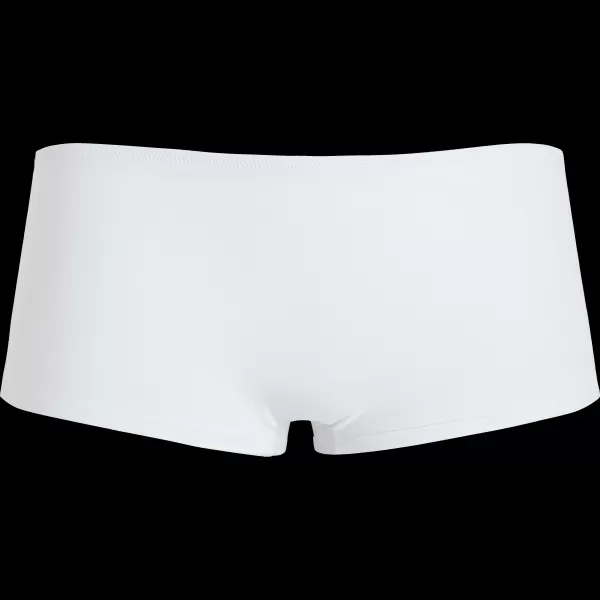 Bikini Slip Bikini Donna A Shorts Tinta Unita Vilebrequin Bianco / Bianco Vendita Donna