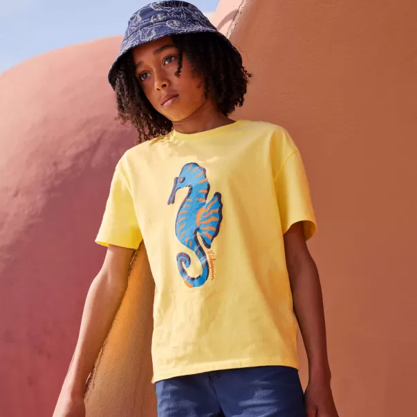 Sunflower / Giallo Prezzo All'ingrosso Vilebrequin T-Shirts T-Shirt Seahorse Bambino Bambino