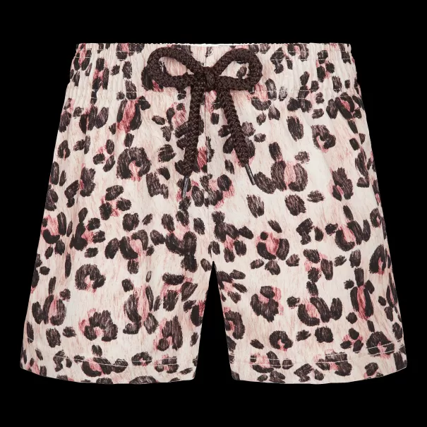 Bambina Straw / Giallo Shorts Acquistare Vilebrequin Pantaloncini Mare Bambina Turtles Leopard