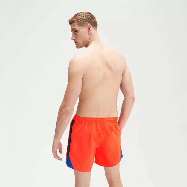 Uomo Speedo Pantaloncini Da Bagno Uomo Hyperboom Splice 40 Cm Arancione/Blu Navy Boxer