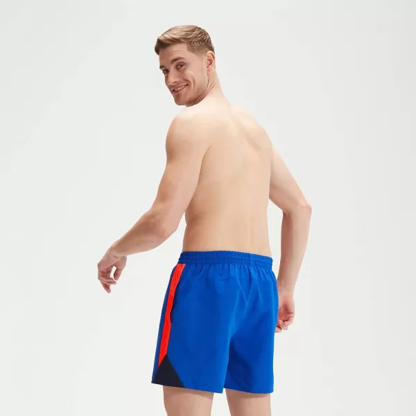 Pantaloncini Da Bagno Uomo Hyperboom Splice 40 Cm Blu/Arancione Uomo Speedo Boxer