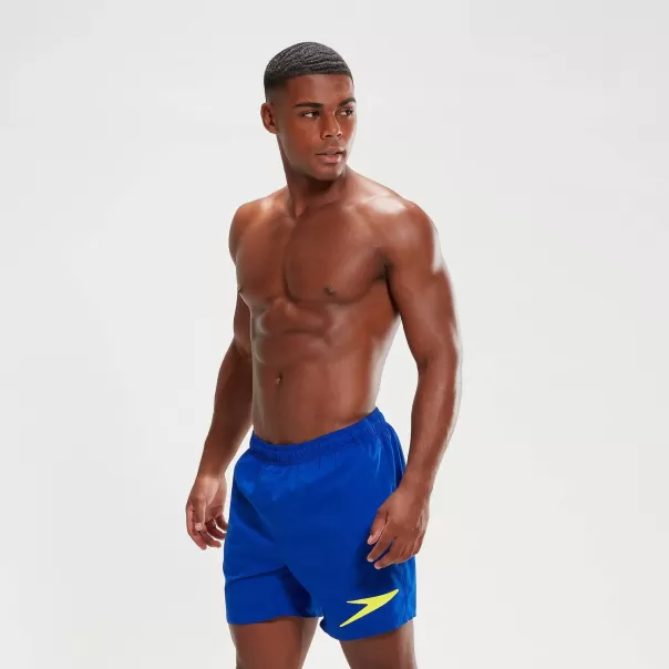 Boxer Pantaloncini Da Bagno Sport Logo Da Uomo 40 Cm Blu Speedo Uomo