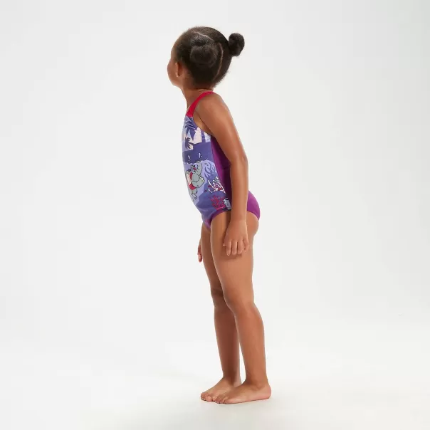 Costume Da Bagno Neonata Learn To Swim Crossback Viola Costumi Per Bambina Speedo Bambini