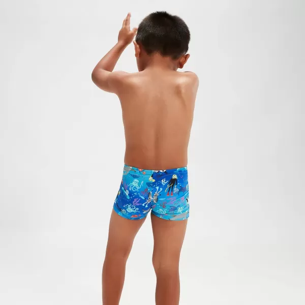 Costumi Per Bambino Speedo Pantaloncini Da Bagno Aderenti Bambino Learn To Swim Blu/Bianco Bambini