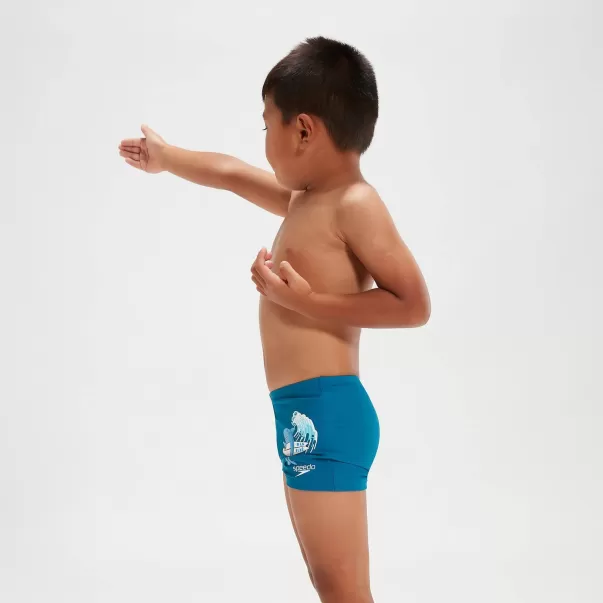 Bambini Costumi Per Bambino Pantaloncini Da Bagno Aderenti Bambino Learn To Swim Blu Speedo
